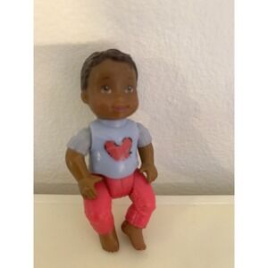 FISHER‎ PRICE Loving Family Dollhouse AFRICAN AMERICAN AA BABY BOY INFANT  Mouse